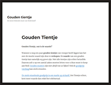 Tablet Screenshot of goudentientje.net